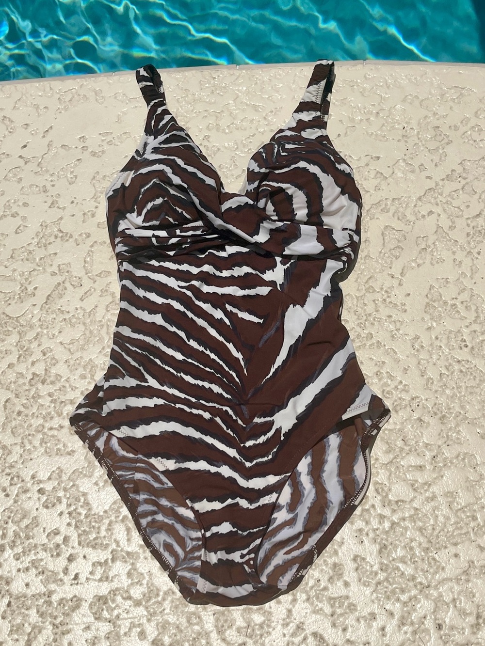 DIVA by Rachel Pappo Animal‑Print One‑Piece Swimsuit - Size 6
